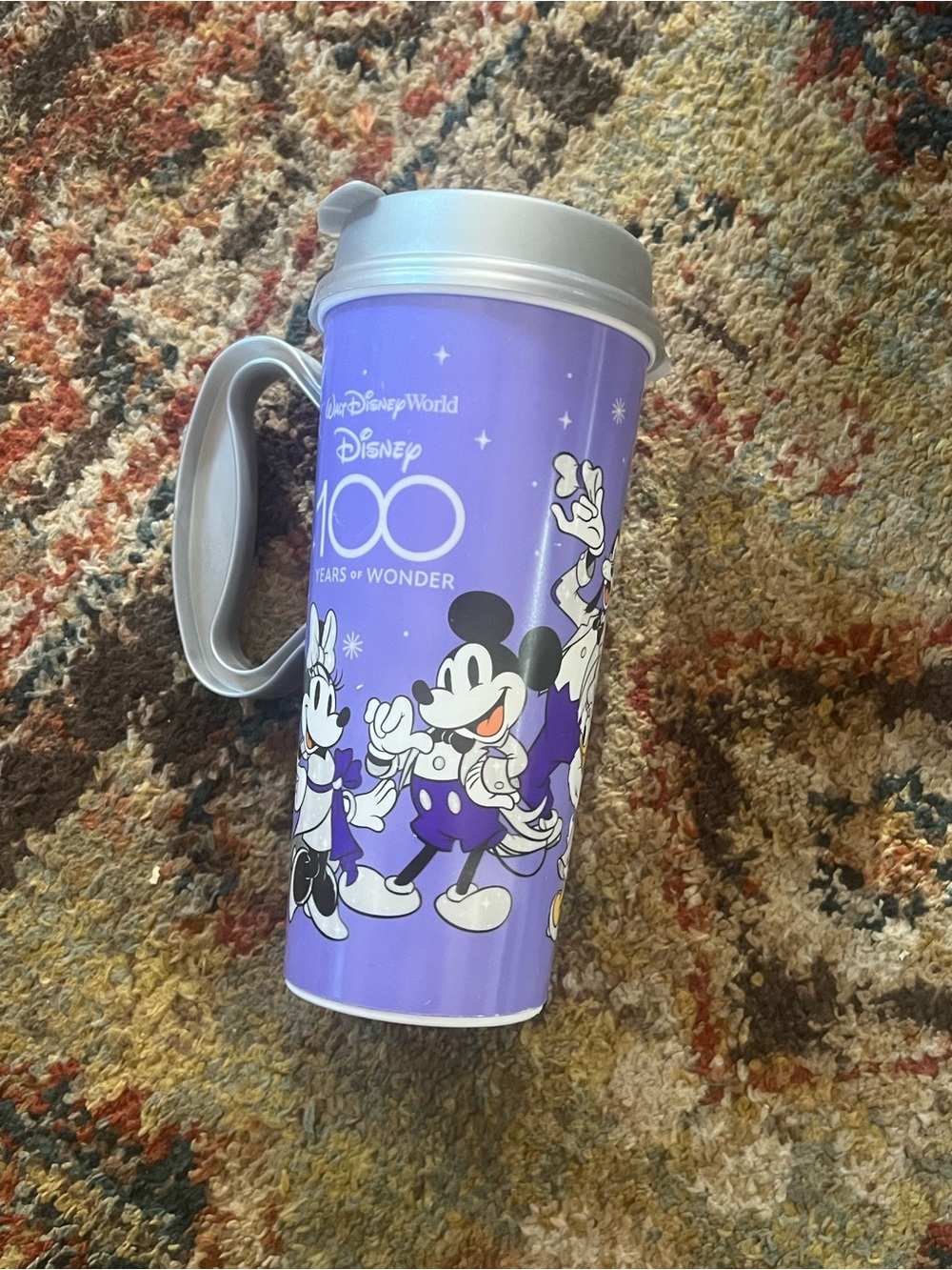 Walt Disney World 100 Years of Wonder Refillable Resort Travel Mug Silver